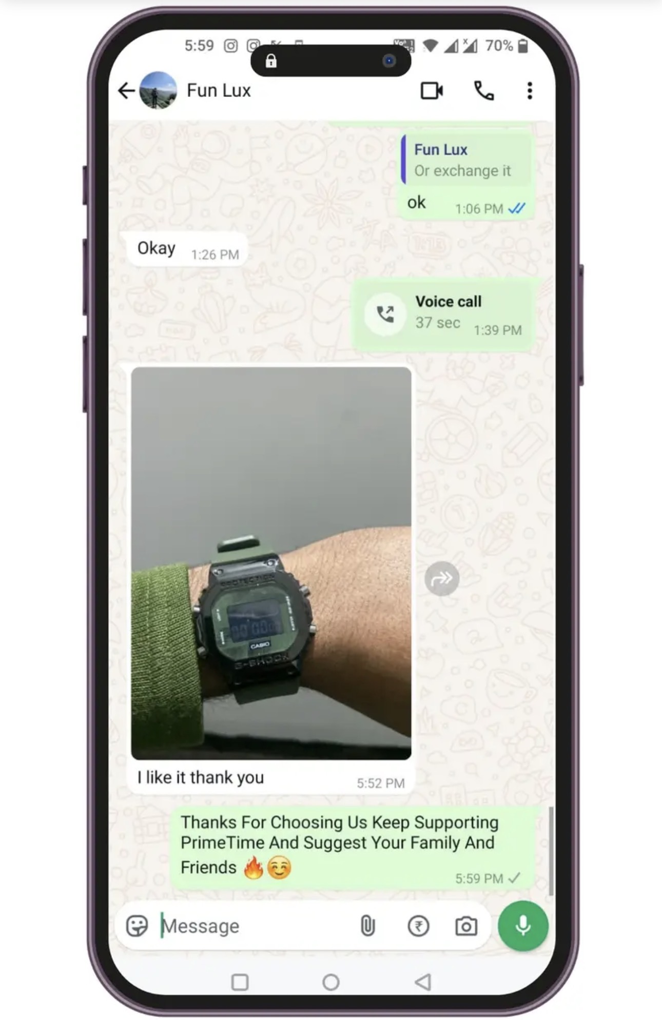 Image gallery marquee